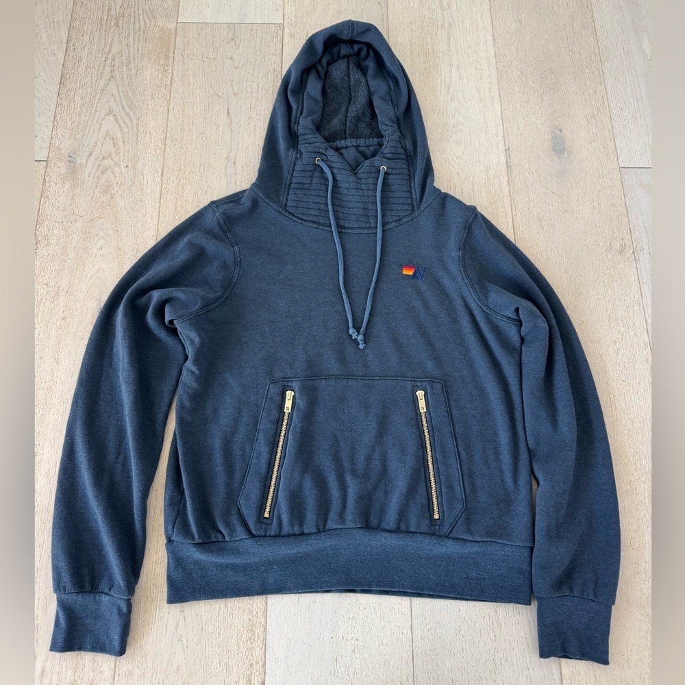 Aviator Nation Ninja hoodie UNISEX 🌈 M navy - Picture 3 of 7
